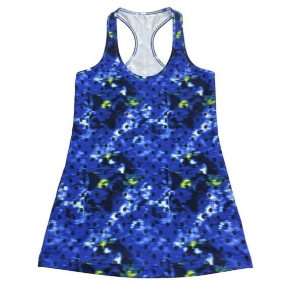 Lululemon Cool Racerback Windy Blooms Saphire Size 6 - Picture 4 of 7